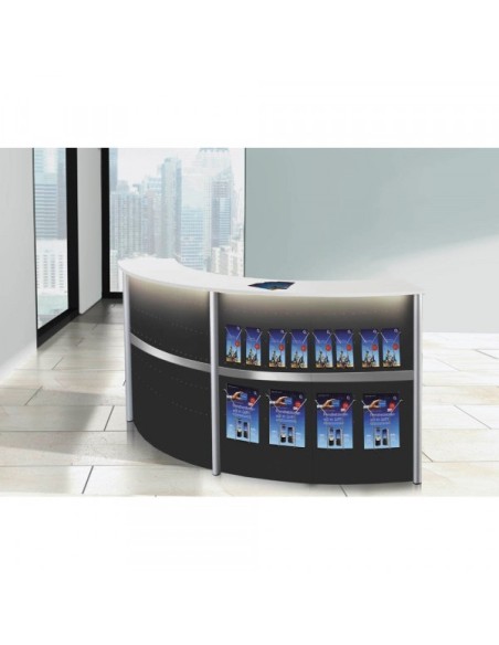 Drahtprospektfach tec-art DIN lang silber