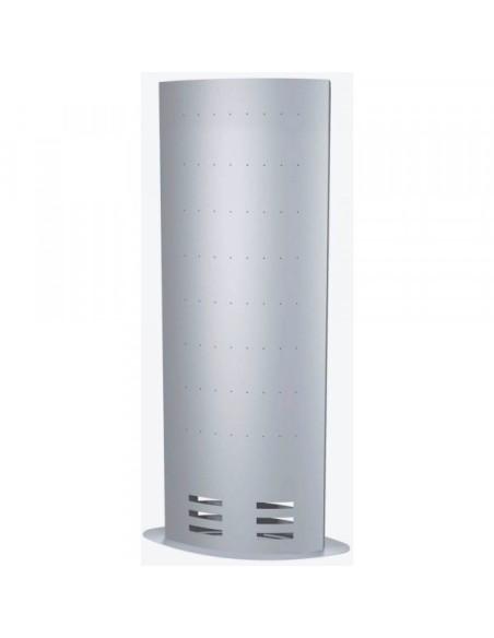 Infosäule breit alusilber 60 x 32 x 165 cm