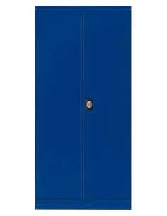 Wolfstahl Büro Stahlschrank - Aktenschrank Enzianblau abschliessbar 92x42x195cm, aufgebaut 2