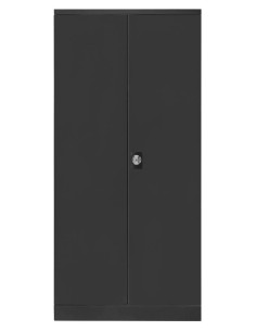 Wolfstahl Büro Stahlschrank - Aktenschrank Anthrazit abschliessbar 92x42x195cm, aufgebaut 2