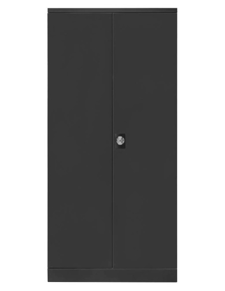 Wolfstahl Büro Stahlschrank - Aktenschrank Anthrazit abschliessbar 92x42x195cm, aufgebaut