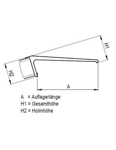 Verladerampe paar SuperLeicht-Schiene COK klappbar Länge 2500/1250mm - Tragkraft 800kg