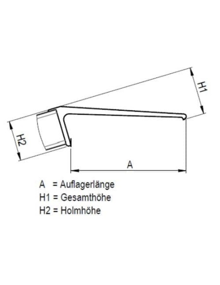 Verladerampe paar SuperLeicht-Schiene COK klappbar Länge 3000/1500mm - Tragkraft 600kg