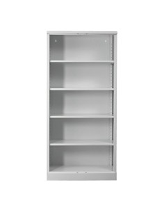Wolfstahl Büro Stahlschrank - Aktenregal stahl 4 Fachböden 92x42x195cm verkehrsweiss 2