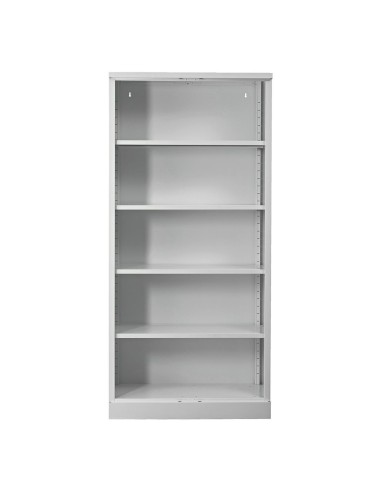 Wolfstahl Büro Stahlschrank - Aktenregal stahl 4 Fachböden 92x42x195cm verkehrsweiss