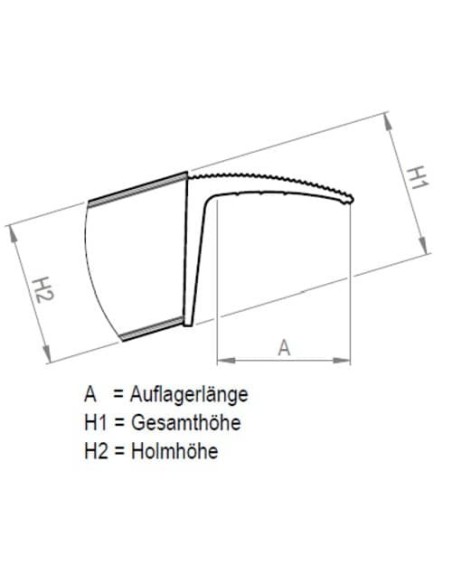 Verladerampe paar Allround-Schiene BO Länge 4260mm - Tragkraft 4300kg