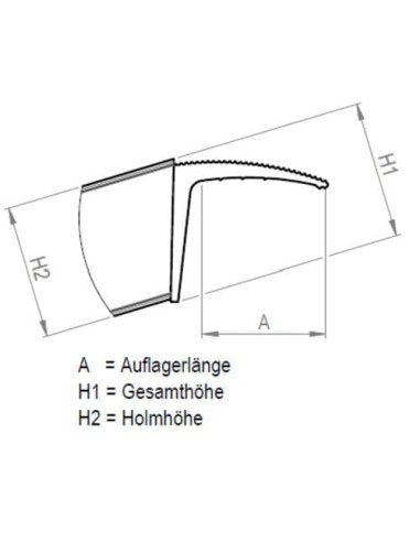 Verladerampe paar Allround-Schiene BO Länge 4460mm - Tragkraft 5100kg