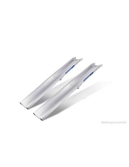 Verladerampe paar SuperLeicht-Schiene AK mit Rand & klappbar Länge 3000/1500mm - Tragkraft 450kg