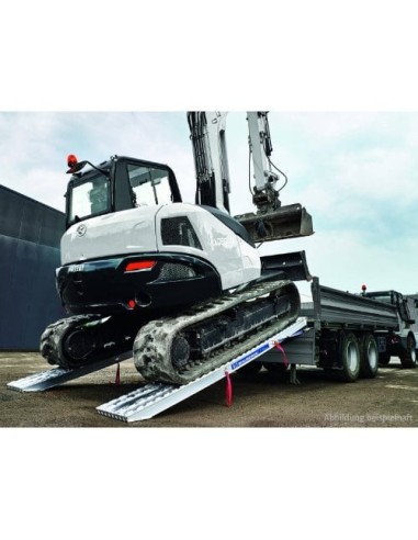 Verladerampe paar Schwerlast-Schiene XOS 400mm breit (Endkopf mit Wulst) Länge 4890mm - Tragkraft 5800kg