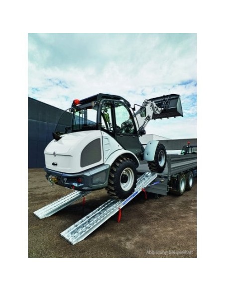 Verladerampe paar Schwerlast-Schiene XOM 455mm breit (Endkopf mit Wulst) Länge 2890mm - Tragkraft 13200kg