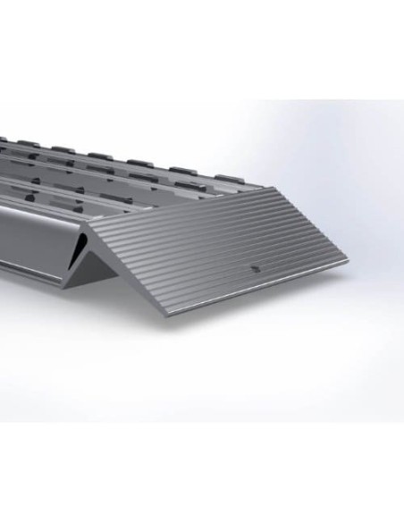 Verladerampe paar Schwerlast-Schiene XOM 455mm breit (Endkopf mit Wulst) Länge 4000mm - Tragkraft 10000kg