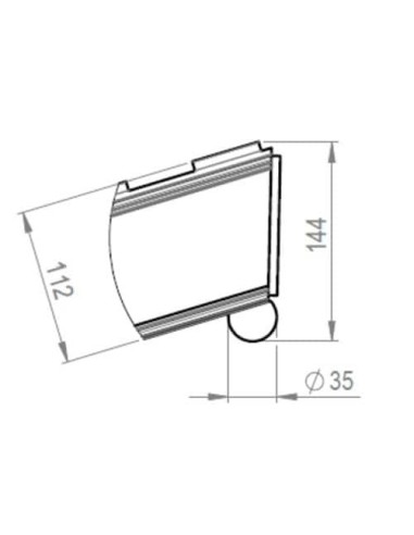 Verladerampe paar Schwerlast-Schiene XOM 455mm breit (Endkopf mit Wulst) Länge 5000mm - Tragkraft 6800kg