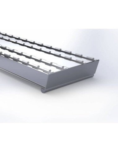 Verladerampe paar Schwerlast-Schiene XOL 605mm breit (Endkopf mit Wulst) Länge 4500mm - Tragkraft 10600kg