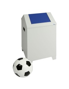 Abfalltrennung PWK, RAL 7035/5010, 73 Liter