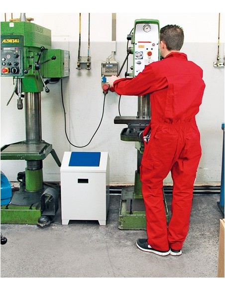 Abfalltrennung PWK, RAL 7035/5010, 73 Liter