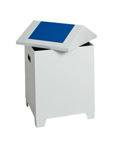 Abfalltrennung PWK, RAL 7035/5010, 73 Liter