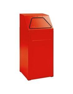 Abfalltrennung 65, RAL 3000/3000, verz. Innenbehälter, 65 Liter