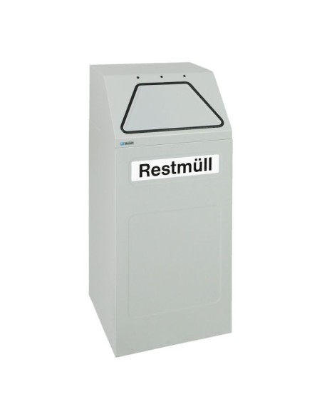 Abfalltrennung 65, RAL 7035/7035, verz. Innenbehälter, 65 Liter