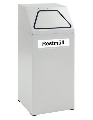 Abfalltrennung 65, RAL 7035/7035, verz. Innenbehälter, 65 Liter