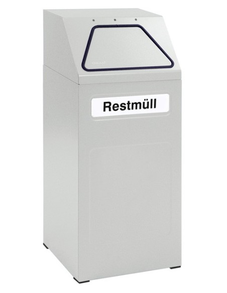 Abfalltrennung 65, RAL 7035/7035, verz. Innenbehälter, 65 Liter