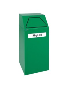 Abfalltrennung 65, RAL 6024/6024, verz. Innenbehälter, 65 Liter