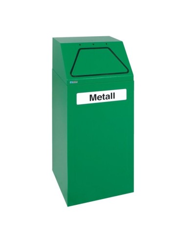 Abfalltrennung 65, RAL 6024/6024, verz. Innenbehälter, 65 Liter