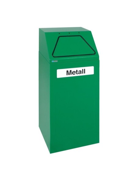 Abfalltrennung 65, RAL 6024/6024, verz. Innenbehälter, 65 Liter