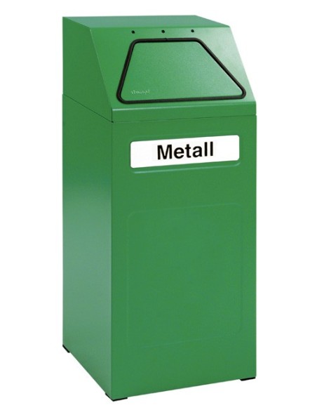 Abfalltrennung 65, RAL 6024/6024, verz. Innenbehälter, 65 Liter