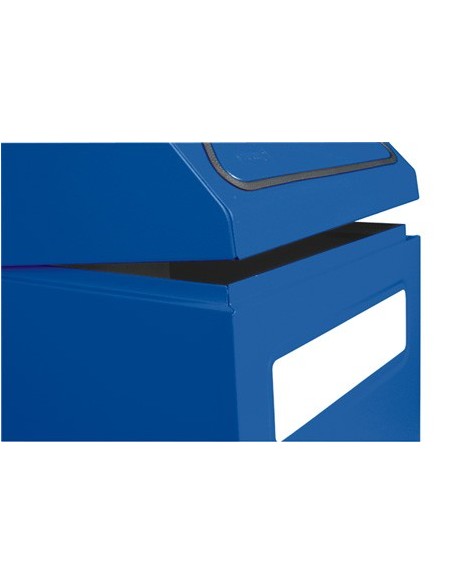 Abfalltrennung 65, RAL 6024/6024, verz. Innenbehälter, 65 Liter