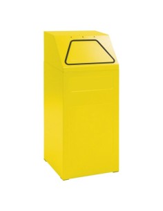 Abfalltrennung 65, RAL 1003/1003, verz. Innenbehälter, 65 Liter