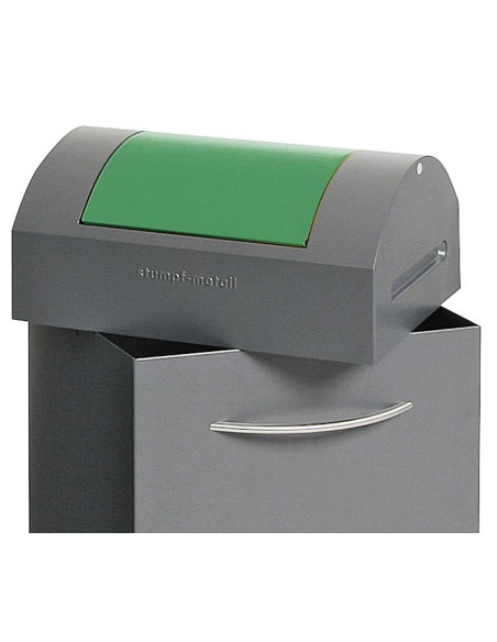 Abfalltrennung  TS 2000, stationär als auch mobil, 7016/6024. Fassungsvermögen: 45 Liter.