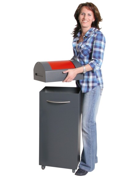 Abfalltrennung  TS 2000, stationär als auch mobil, 7016/1003. Fassungsvermögen: 75 Liter.