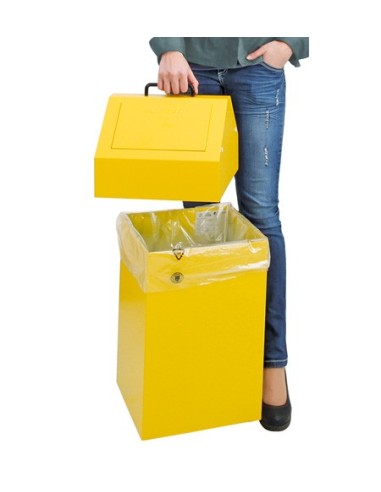 Abfalltrennung 45, stationär, RAL 7035/7035, 45 Ltr.