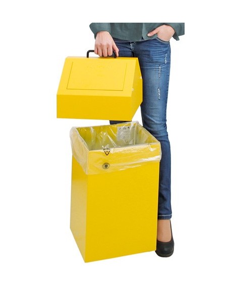 Abfalltrennung 45, stationär, RAL 1003/1003, 45 Ltr.