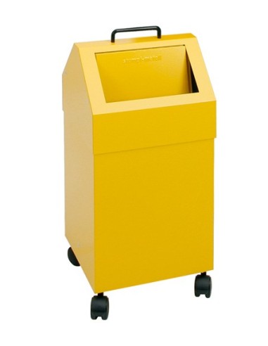 Abfalltrennung 45, fahrbar, RAL 3000/3000, 45 Ltr.