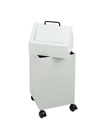 Abfalltrennung 45, fahrbar, RAL 7035/7035, 45 Ltr.