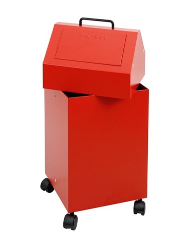 Abfalltrennung 45, fahrbar, RAL 7035/7035, 45 Ltr.