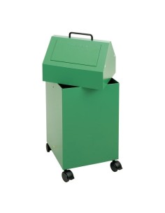 Abfalltrennung 45, fahrbar, RAL 6024/6024, 45 Ltr.