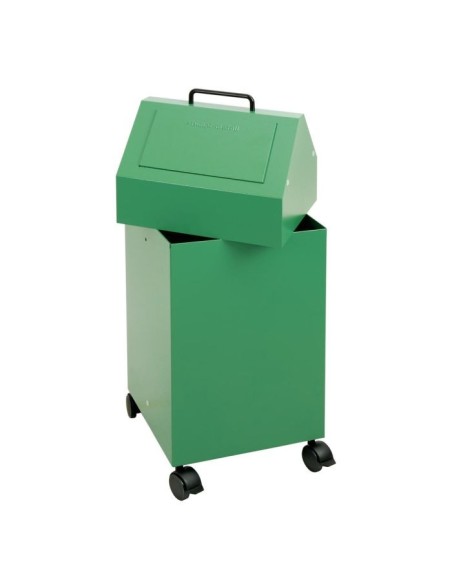 Abfalltrennung 45, fahrbar, RAL 6024/6024, 45 Ltr.