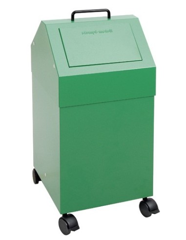 Abfalltrennung 45, fahrbar, RAL 6024/6024, 45 Ltr.