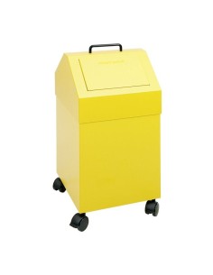 Abfalltrennung 45, fahrbar, RAL 1003/1003, 45 Ltr.