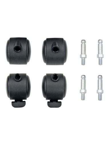 Abfalltrennung Duplex, RAL 7035/RAL 7016, RAL 5010, verz. Innenbehälter, 1x30, 1x60 Liter