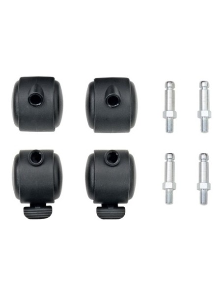 Abfalltrennung Triplex, RAL 7035/RAL 7016,RAL 1003, RAL 5010, verz. Innenbehälter, 3x30 Liter