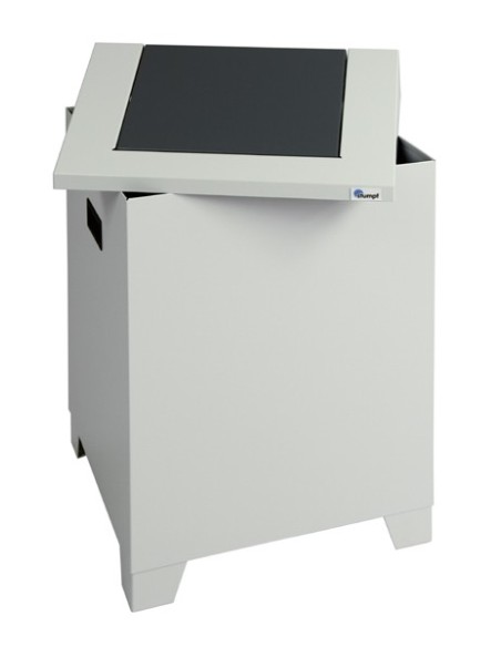 Abfalltrennung PWK, RAL 7035/7016, 73 Liter