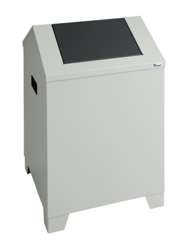 Abfalltrennung PWK, RAL 7035/7016, 73 Liter