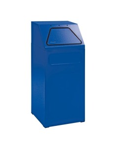 Abfalltrennung 65, RAL 5010/5010, verz. Innenbehälter, 65 Liter