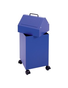 Abfalltrennung 45, fahrbar, RAL 5010/5010, 45 Ltr.