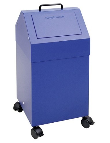 Abfalltrennung 45, fahrbar, RAL 5010/5010, 45 Ltr.