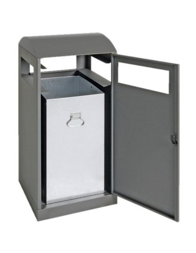 Abfalltrennung A³, anthrazitgrau/7016, verz. Innenbehälter, 90 Liter