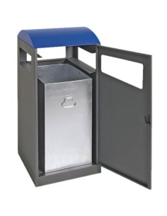 Abfalltrennung A³, anthrazitgrau/5010, verz. Innenbehälter, 90 Liter 2